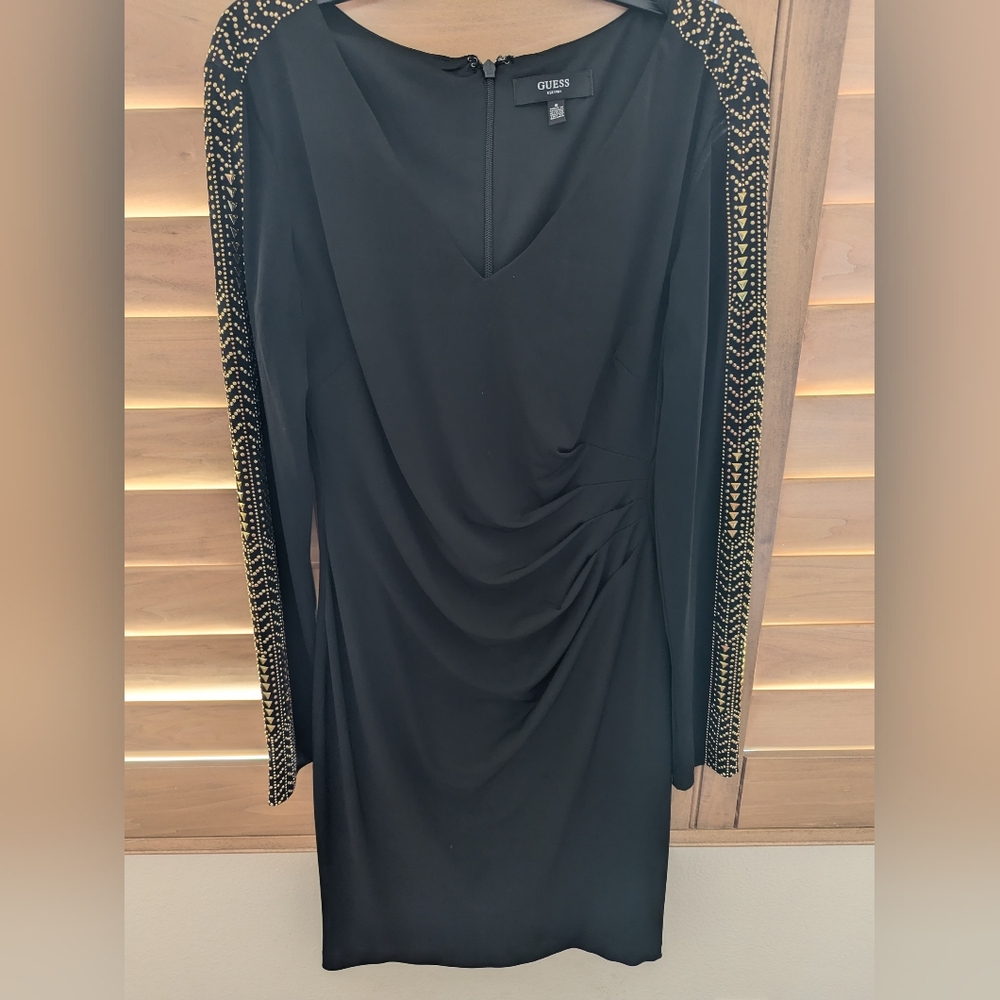 Guess Black Bodycon Evening Dress